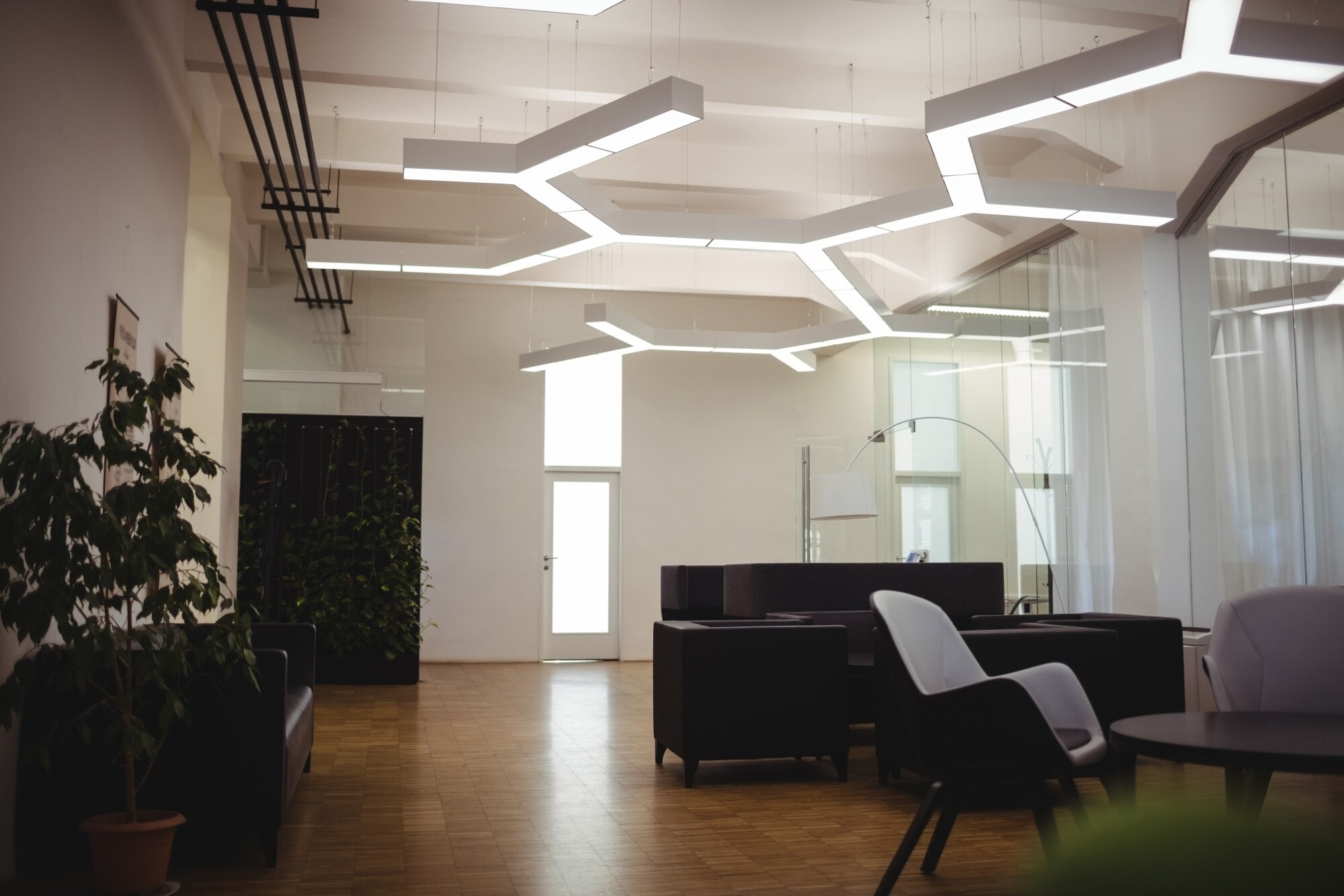 Oficina iluminada